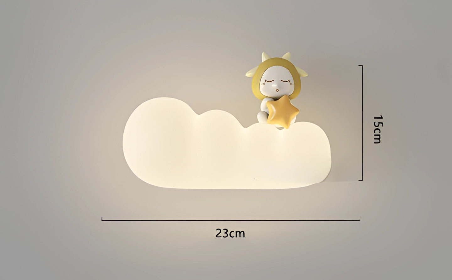 LumaCloud Dimmable Cloud Wall Light for Nursery and Bedroom