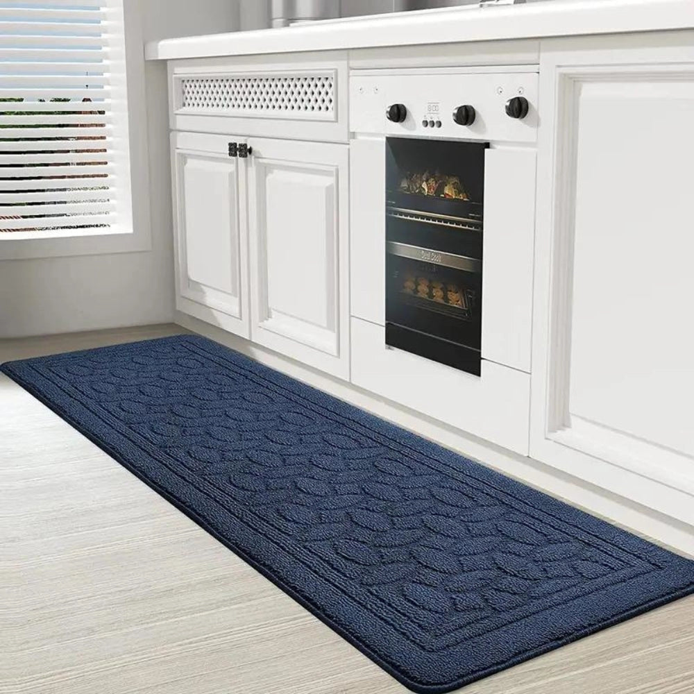 Marinova Navy Blue Ergonomic Non-Slip Anti-Fatigue Doormat