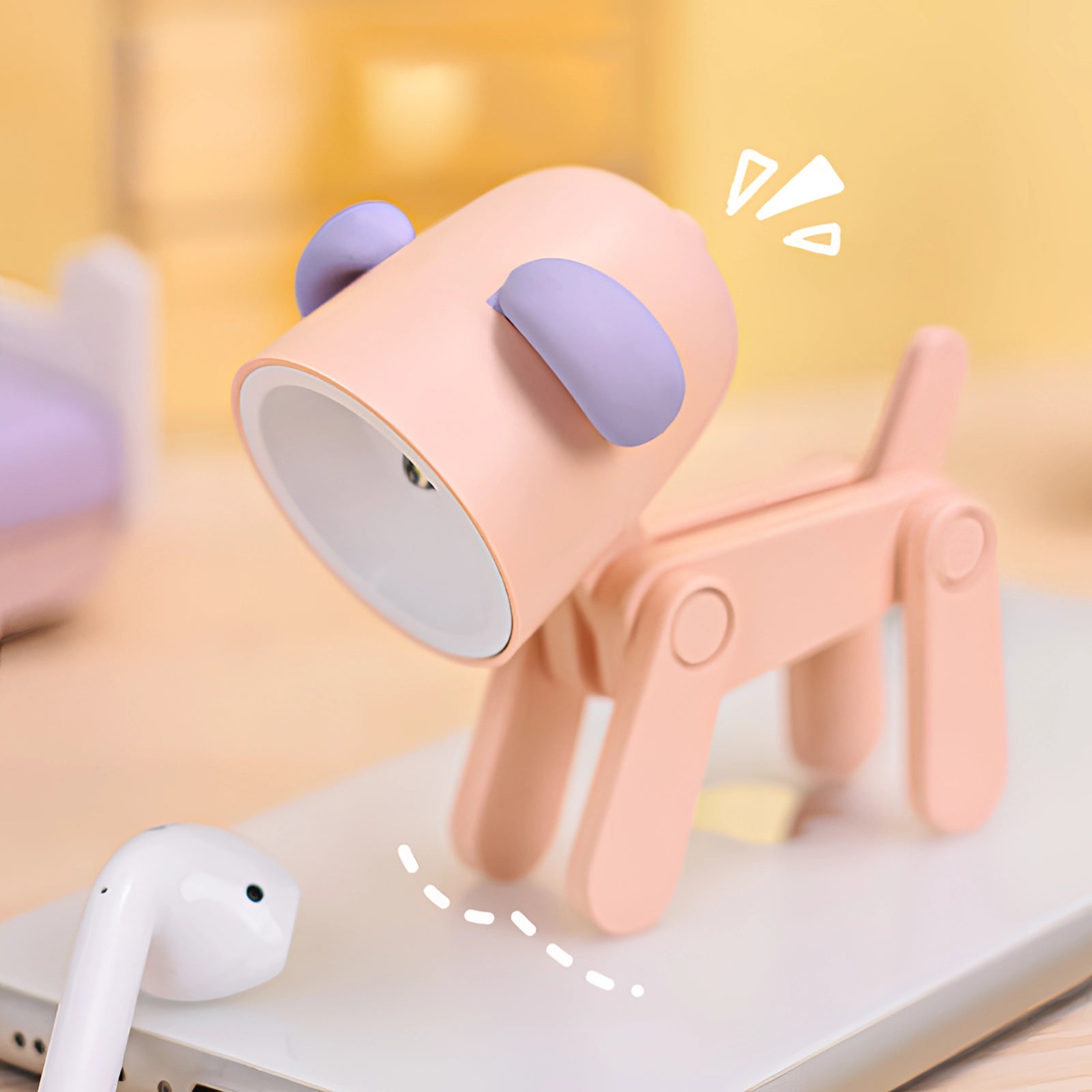 PetalClip Pink USB LED Desk Lamp With Flexible Clip On Arm
