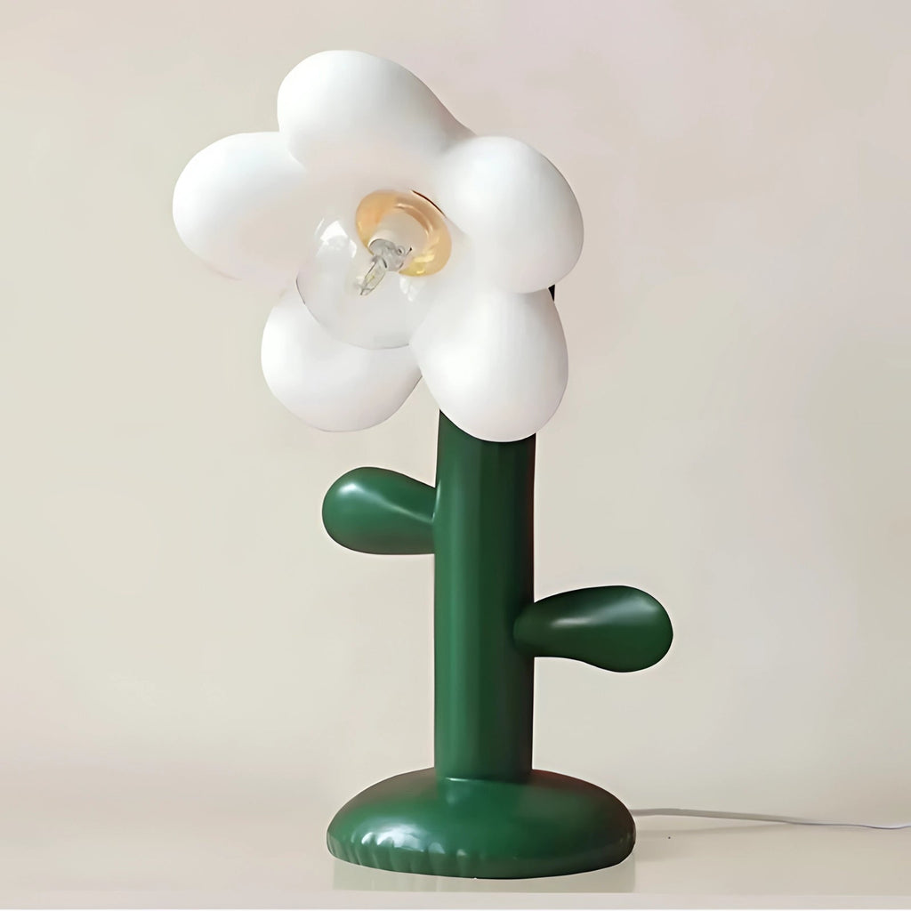 FloraNova Floral Table Lamp With Modern Petal Design And Warm LED Light