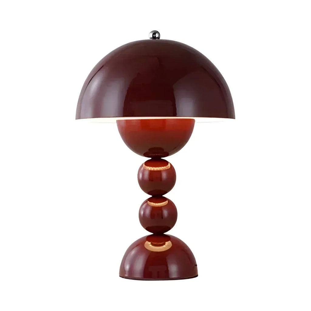 Luma Dome Table And Desk Lamp Mid Century Mushroom Style With Rechargeable Battery