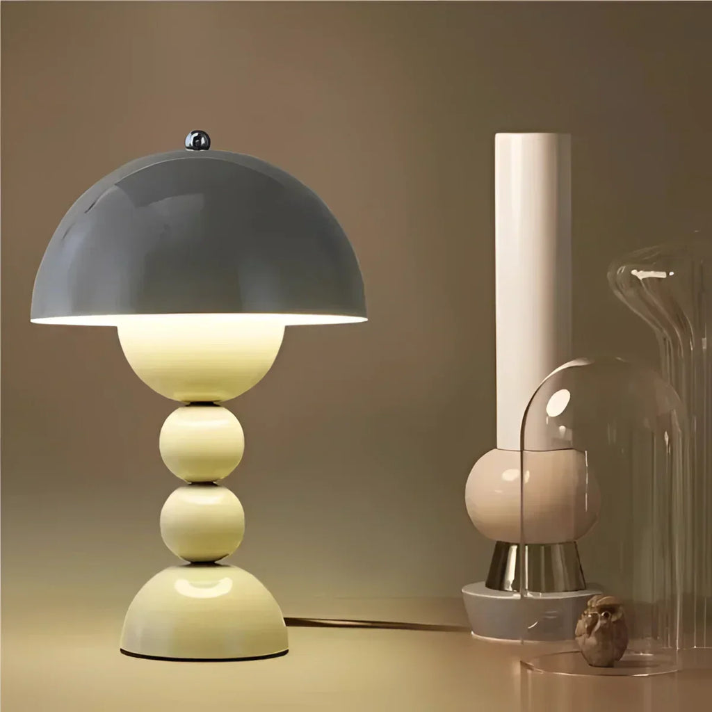 Luma Dome Table And Desk Lamp Mid Century Mushroom Style With Rechargeable Battery