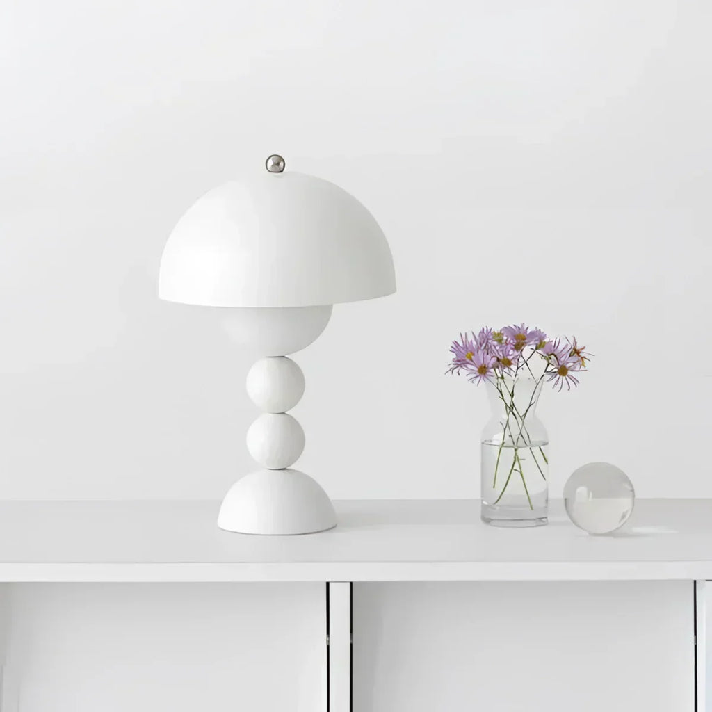 Luma Dome Table And Desk Lamp Mid Century Mushroom Style With Rechargeable Battery