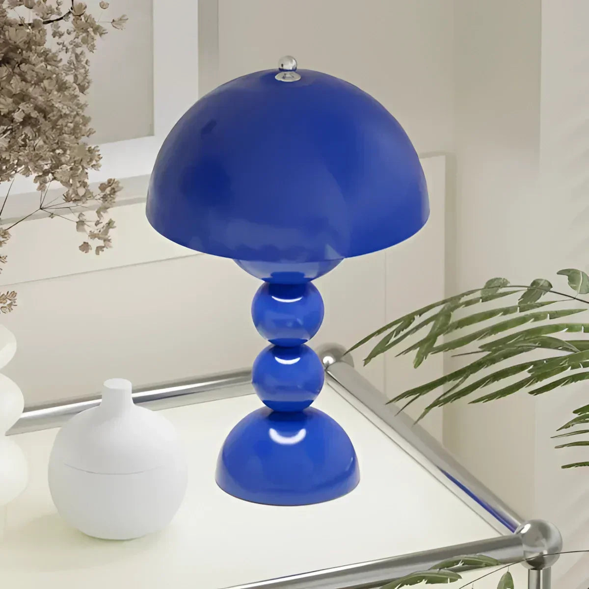 Luma Dome Table And Desk Lamp Mid Century Mushroom Style With Rechargeable Battery