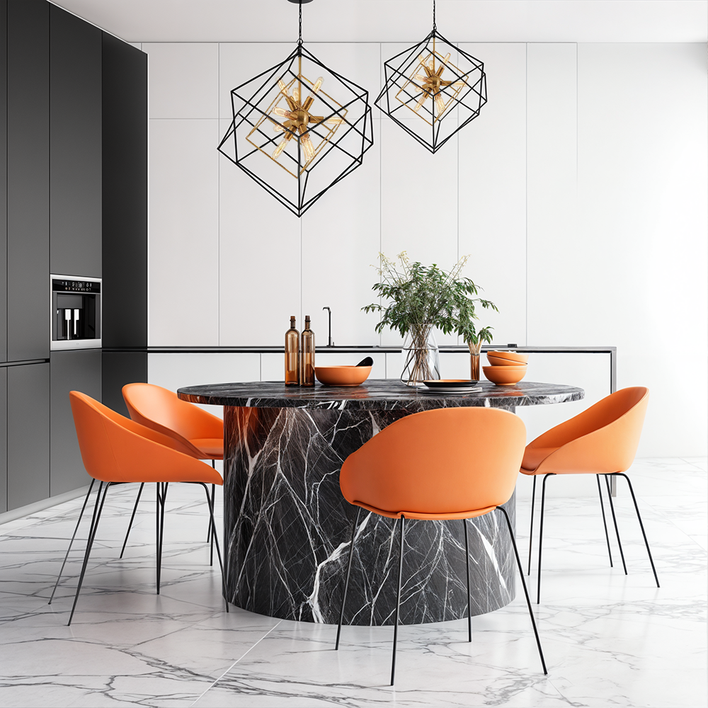 Aurelo Vintage Cube Pendant Lamp In Aged Brass For Dining Rooms