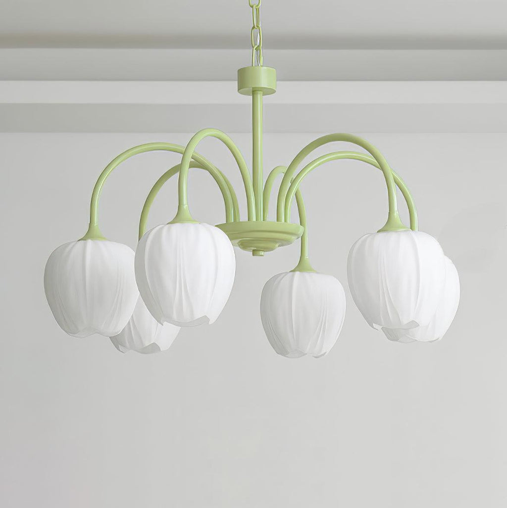 Tulip Matcha Chandelier - 5-8 Lights 5