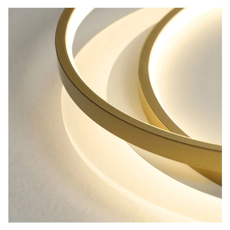 Elara Ring Light Modern Ceiling Lamp With Acrylic Shade