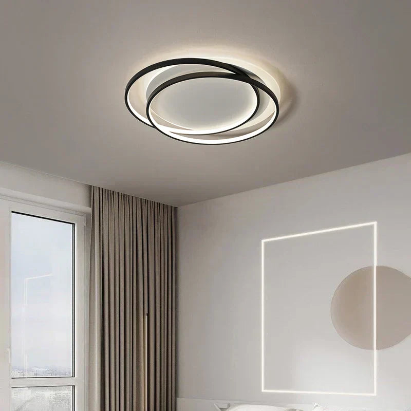 Elara Ring Light Modern Ceiling Lamp With Acrylic Shade