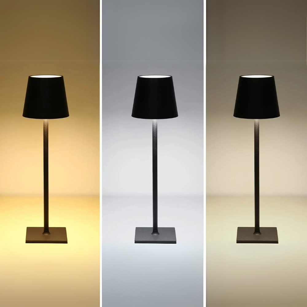 Candeeiro de mesa recarregável por USB