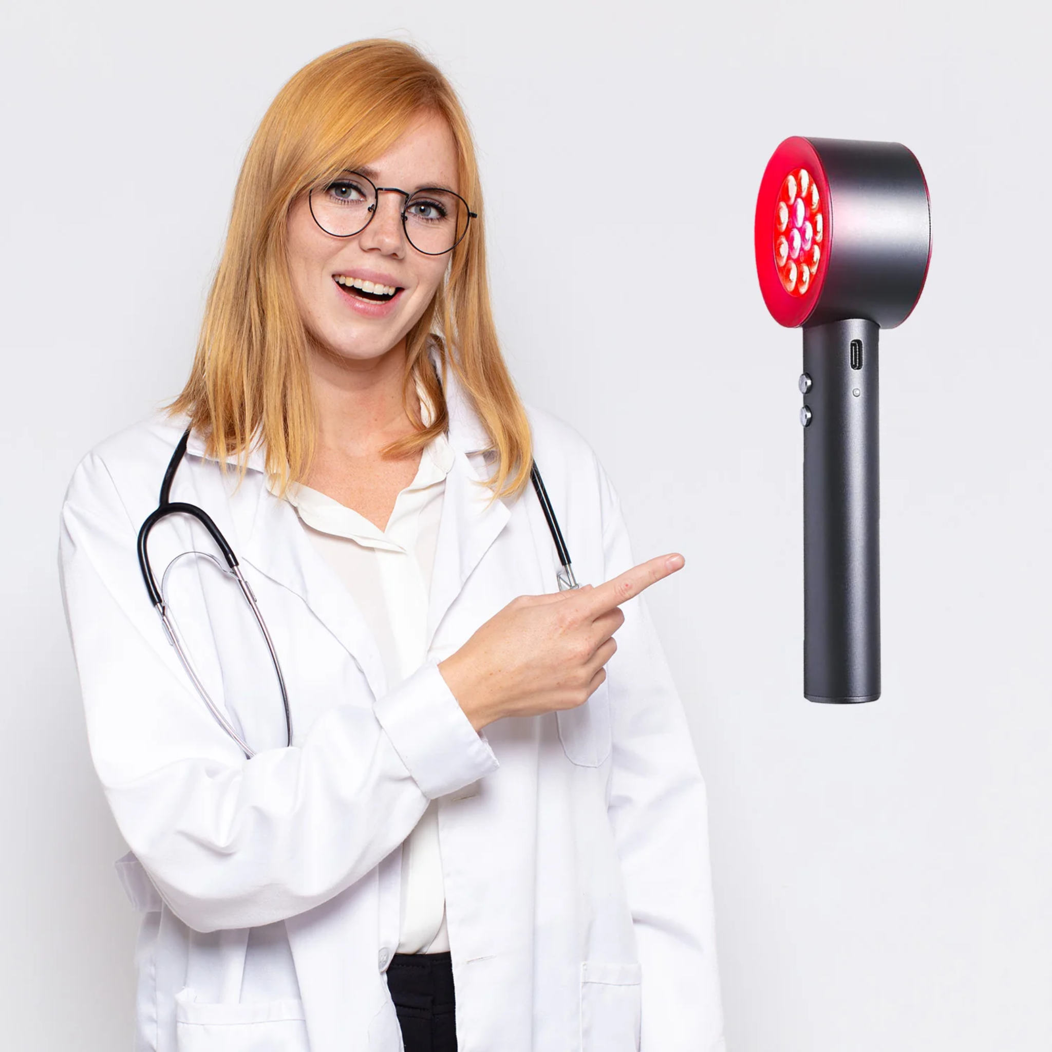 Red and Blue Light Therapy Handheld Device Best At Home Low-level laser therapy