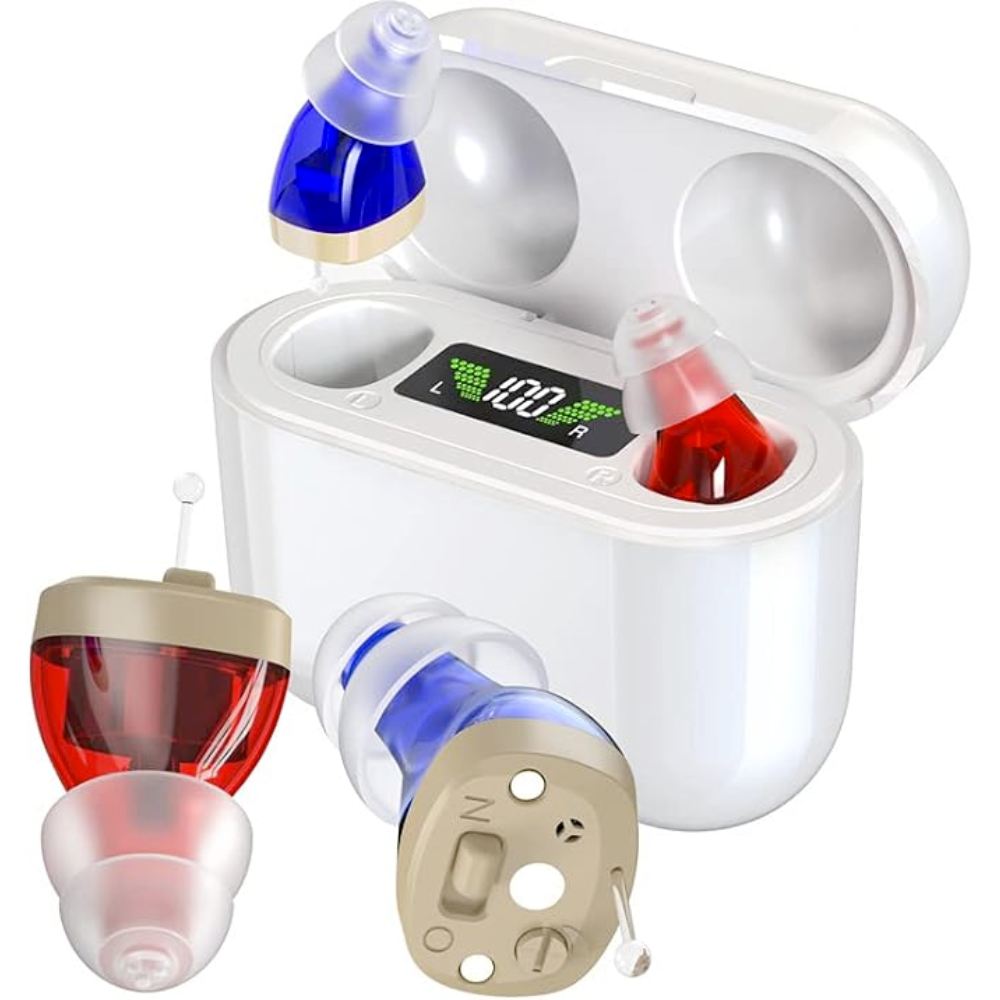 HearPro | Alat bantuan pendengaran boleh dicas semula | Tidak kelihatan dan selesa | Nikmati kualiti bunyi unggul