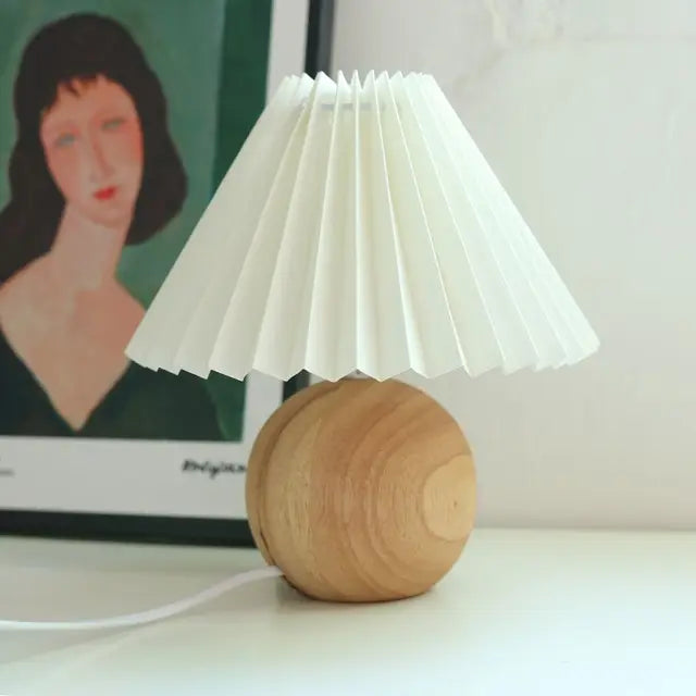 Aurelia Pleated Vintage Table Lamp With Classic Charm