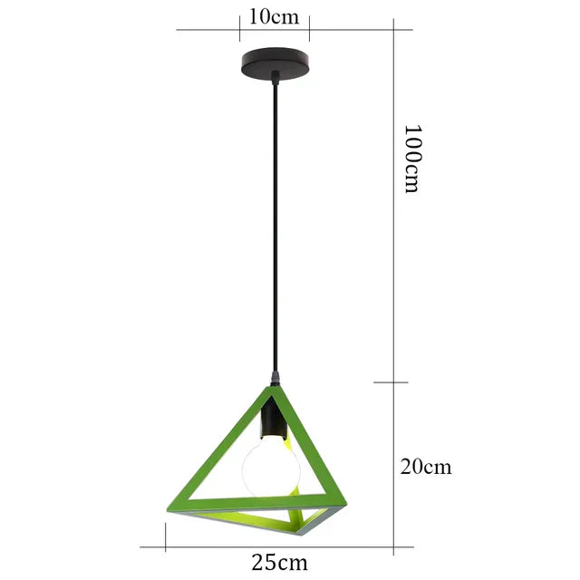 ArdenOak Rustic Vintage Iron Ceiling Pendant Light Home