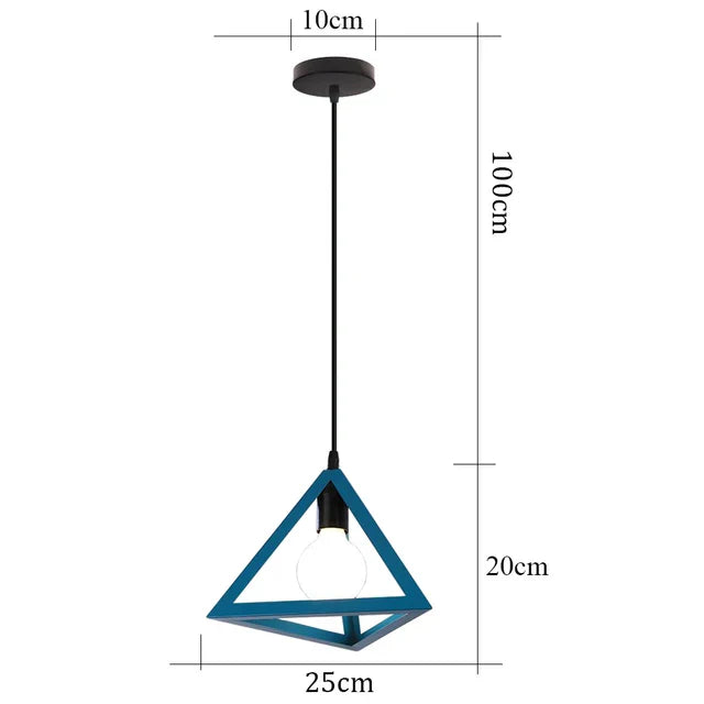 ArdenOak Rustic Vintage Iron Ceiling Pendant Light Home