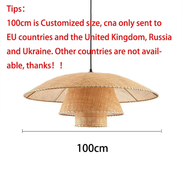 Aurelia Rattan Pendant Light With Natural Warm Glow