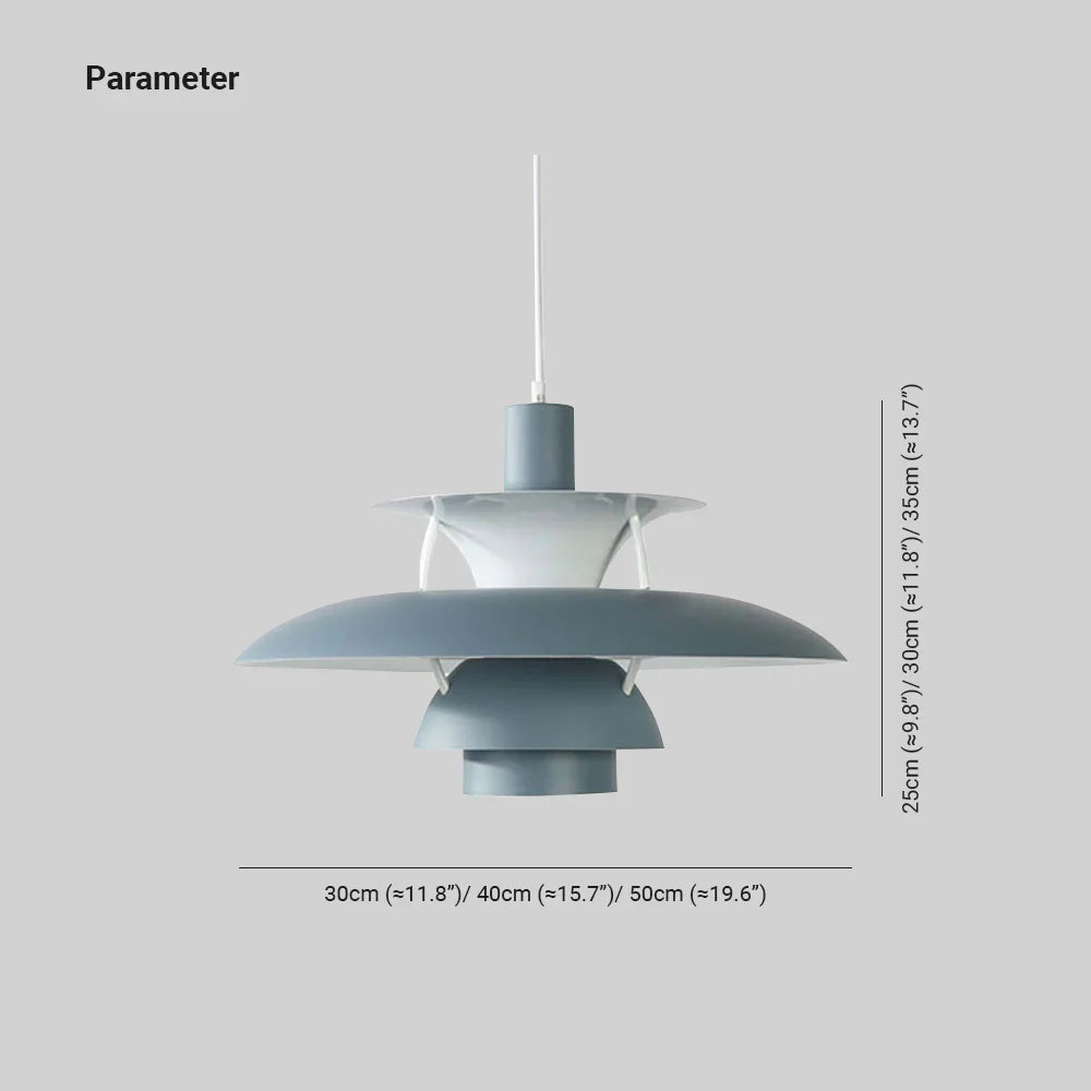 Morandi moderne LED hanglamp met kap