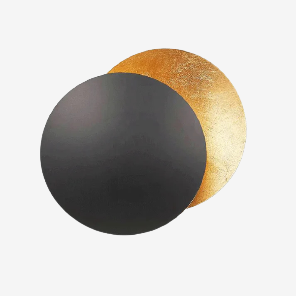 Vegglampe måne gull