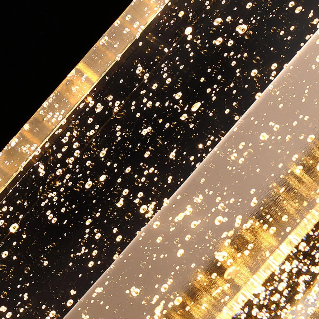 Wall lamp with crystals