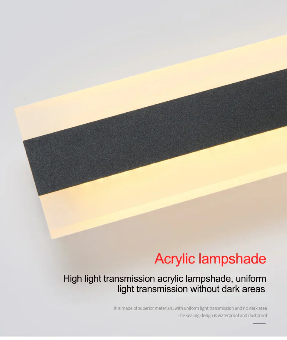 VistaBeam - Lâmpada de parede exterior impermeável