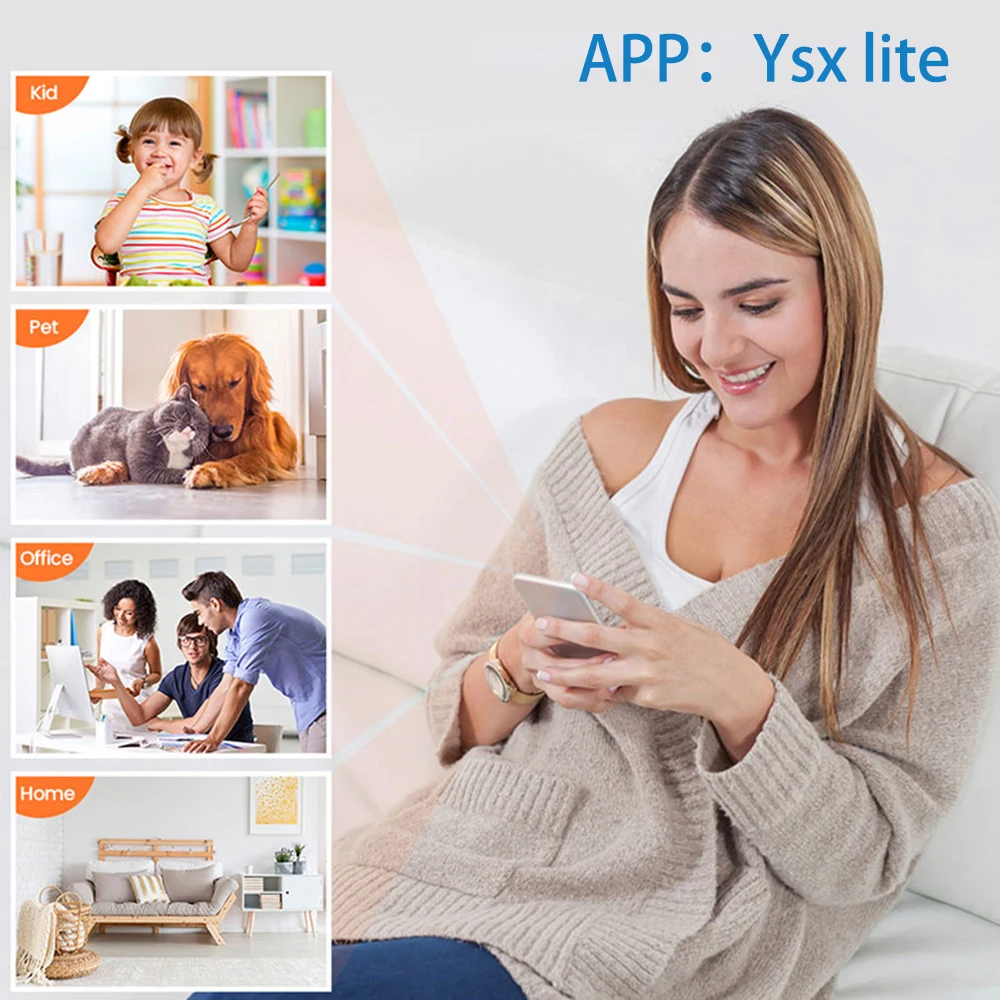 Vanntett HD mini-kamera med nattsyn og vidvinkelobjektiv IP WiFi 1080P HD 160° vidvinkel