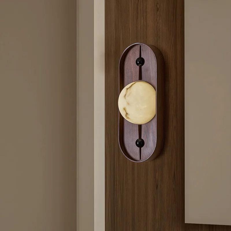 Nyra | Walnut Arch LED Wall Light For Modern Interiors