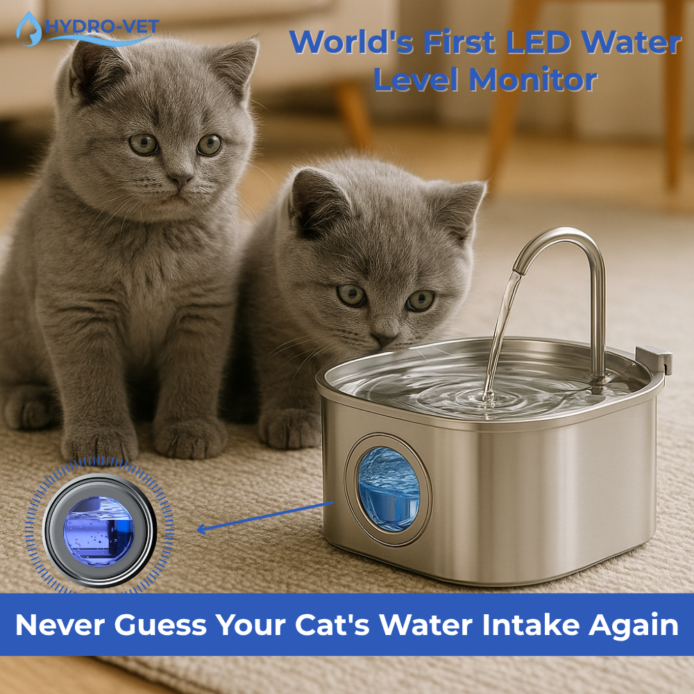 Whisper-Quiet Cat Water Fountain with Vet-Grade Technology – Easy to Clean, Compact Design for All Pets