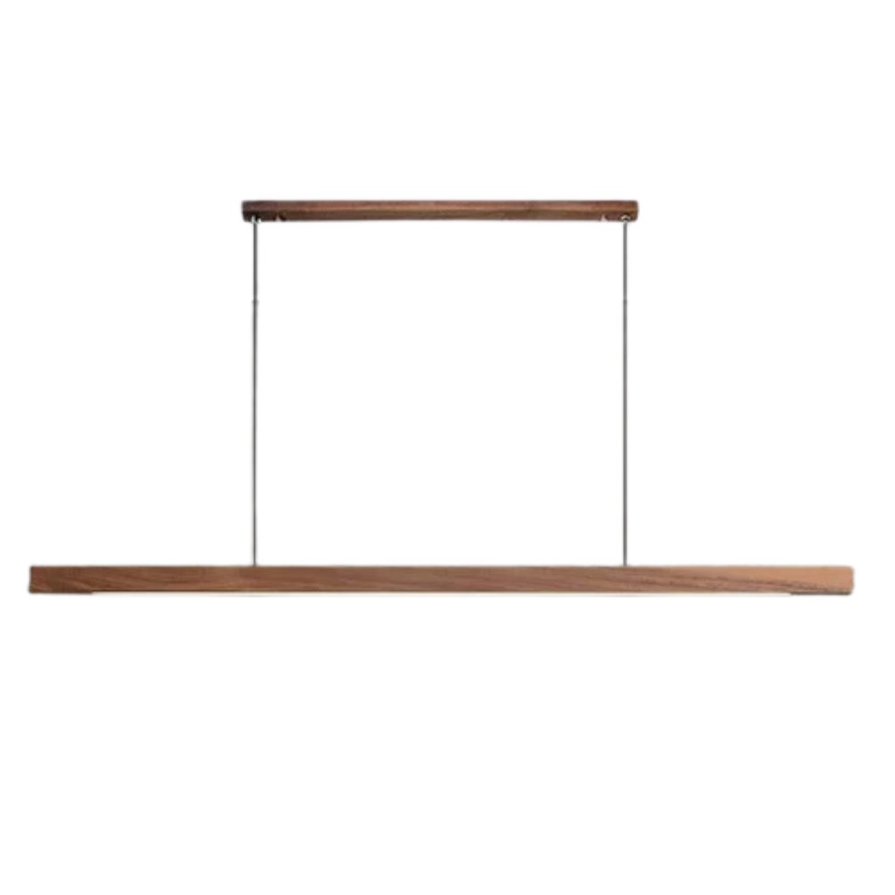 Wooden beam pendant lamp