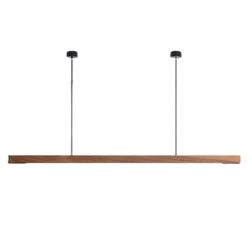 Wooden beam pendant lamp