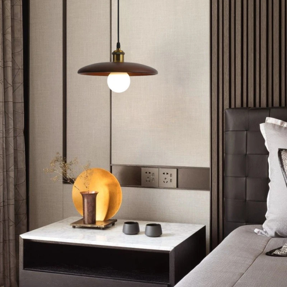 Lámpara colgante de madera diseño