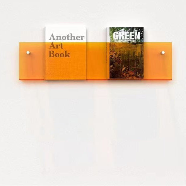 Akrylový nástěnný „plovoucí“ držák na časopisy