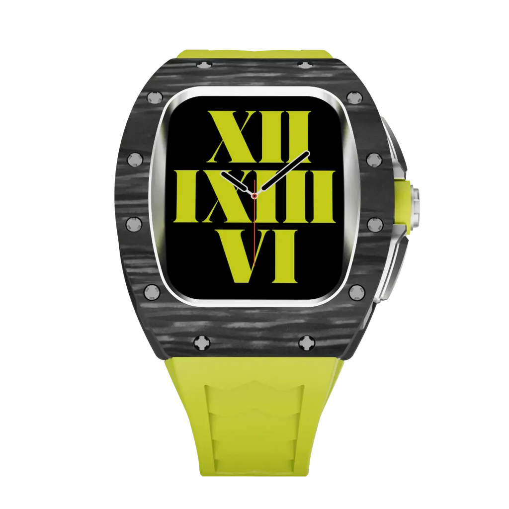 Carbon Fiber Case & Silicone Band for Apple Watch