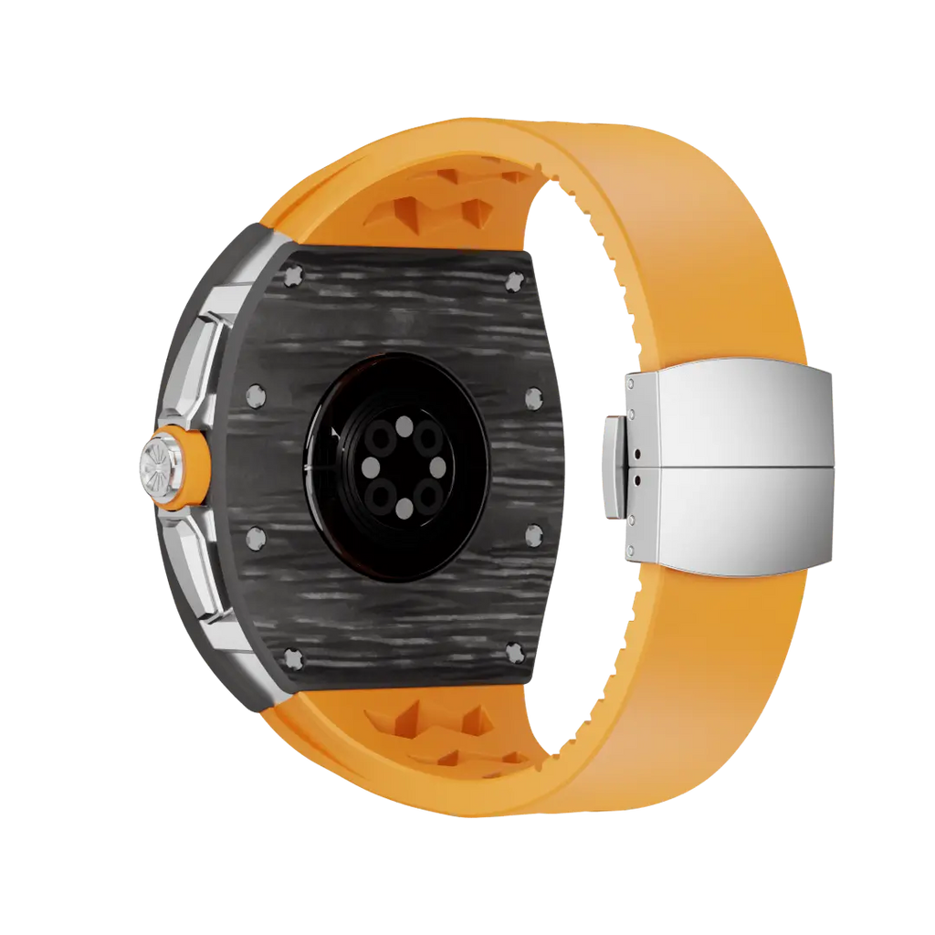 Carbon Fiber Case & Silicone Band for Apple Watch