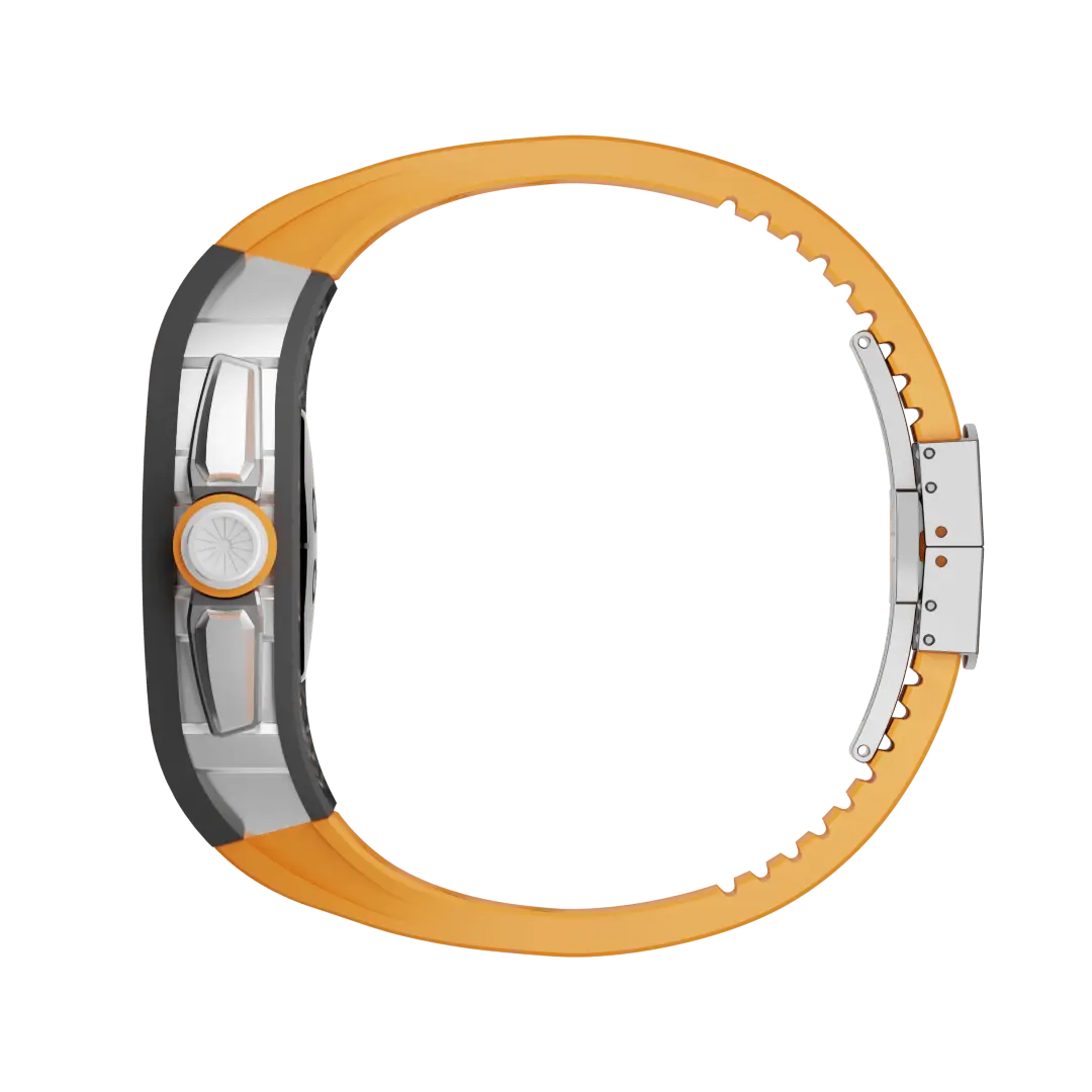 Carbon Fiber Case & Silicone Band for Apple Watch