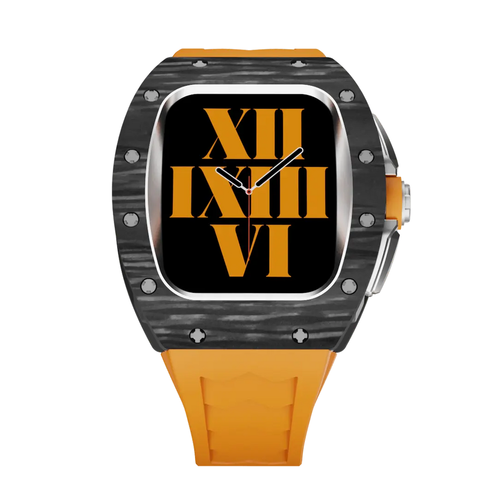 Carbon Fiber Case & Silicone Band for Apple Watch