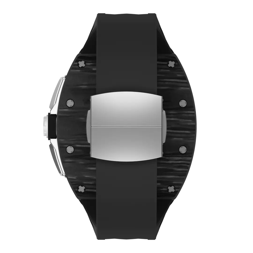 Carbon Fiber Case & Silicone Band for Apple Watch