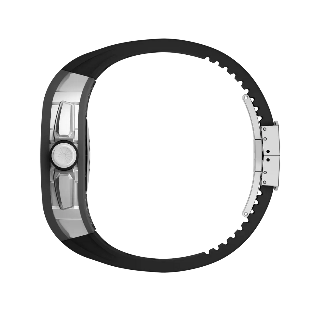 Carbon Fiber Case & Silicone Band for Apple Watch