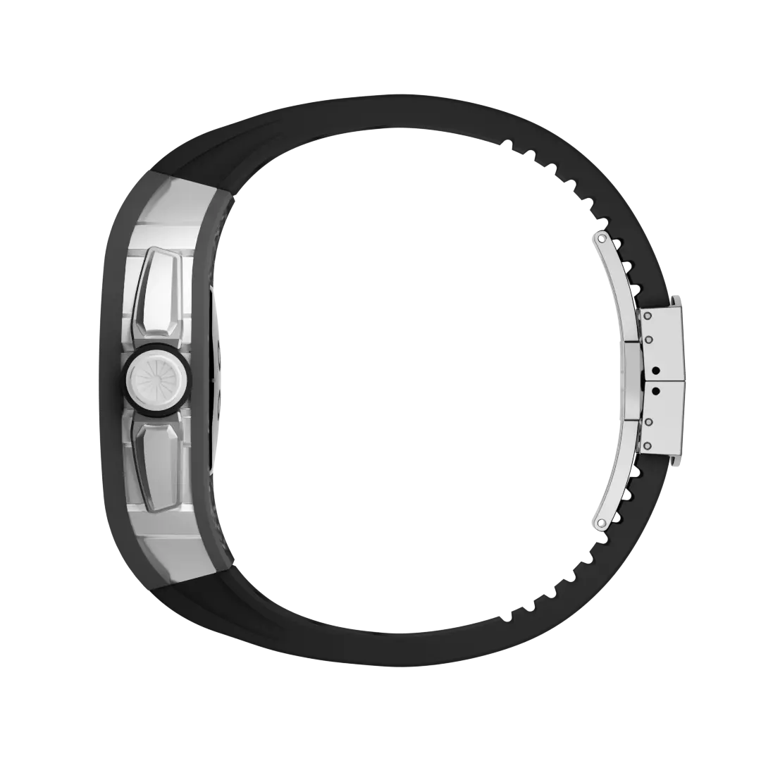 Carbon Fiber Case & Silicone Band for Apple Watch