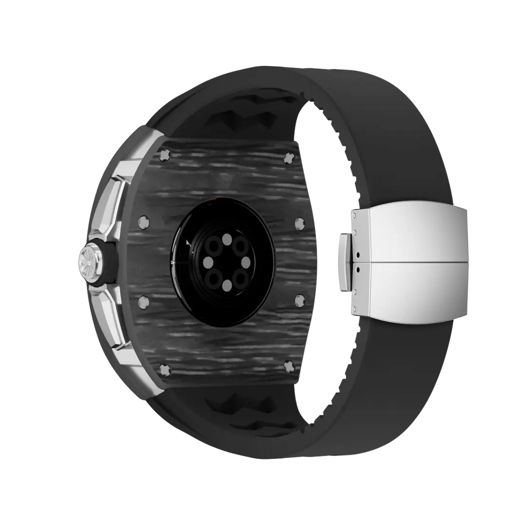 Carbon Fiber Case & Silicone Band for Apple Watch