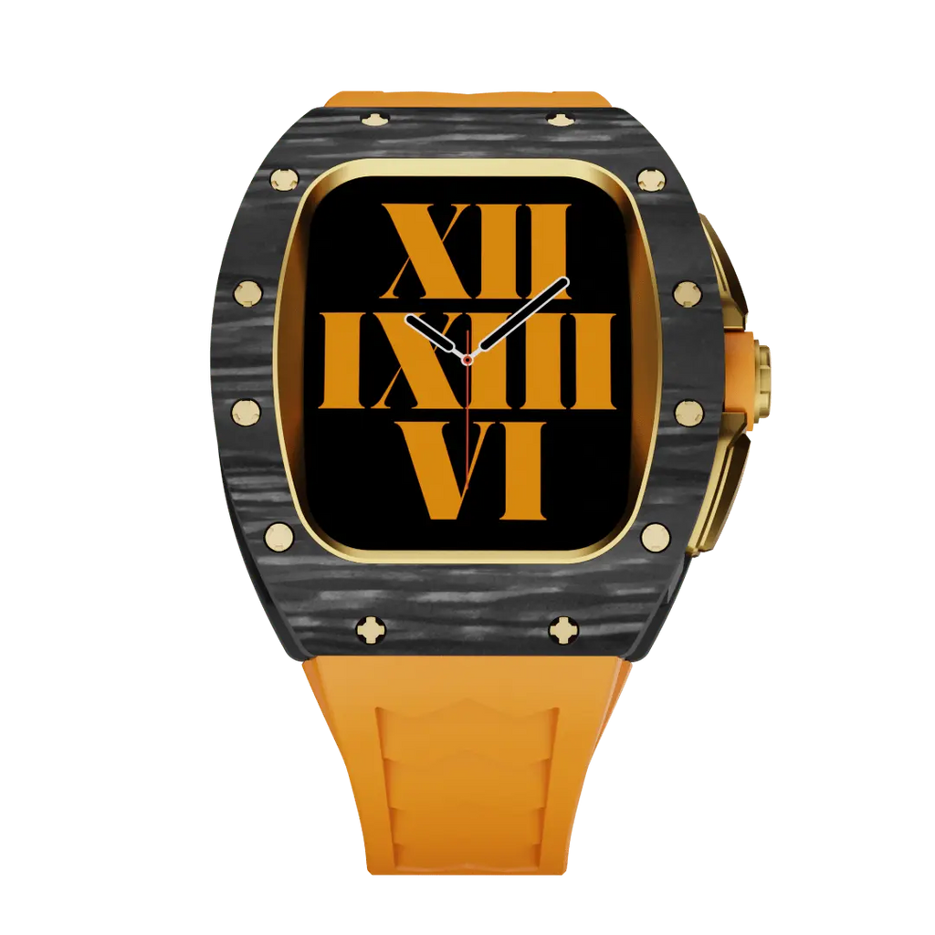 Carbon Fiber Case & Silicone Band for Apple Watch