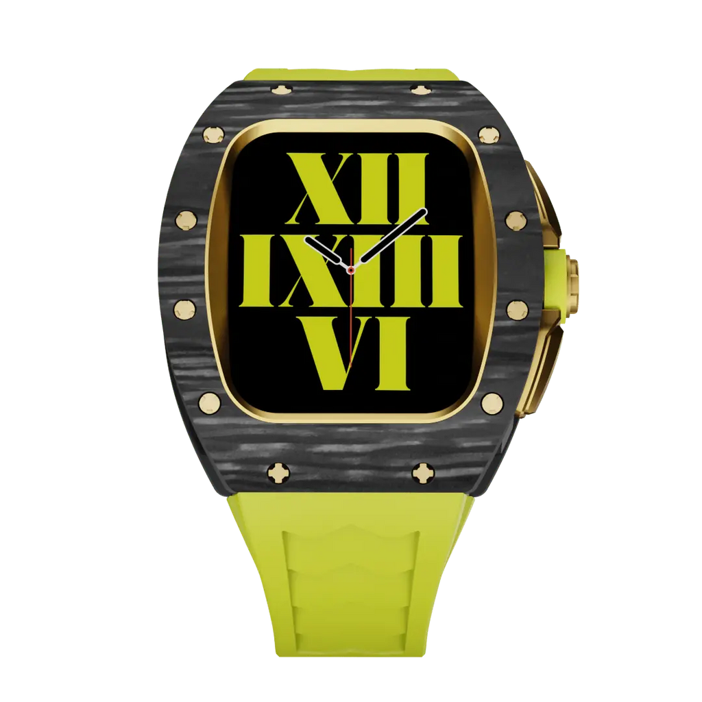 Carbon Fiber Case & Silicone Band for Apple Watch