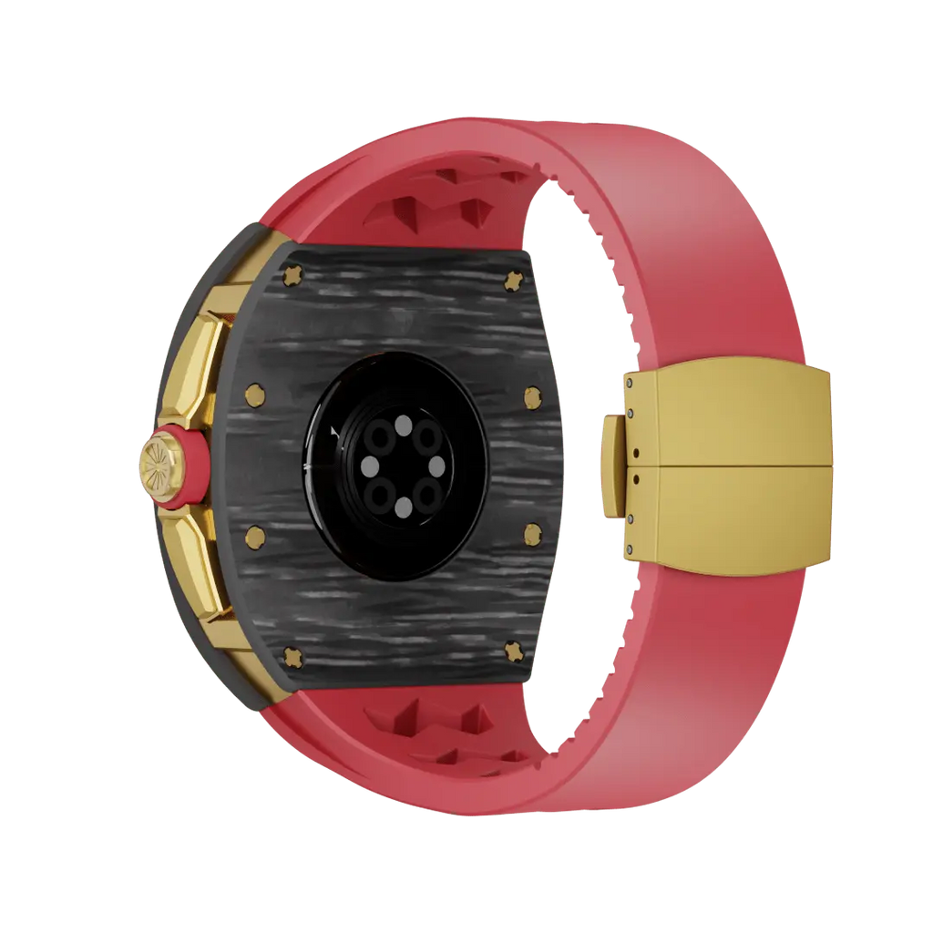 Carbon Fiber Case & Silicone Band for Apple Watch