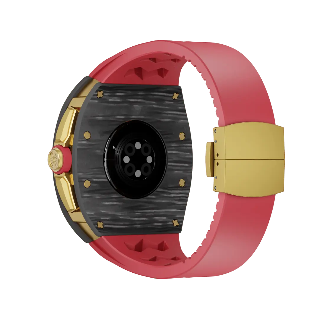 Carbon Fiber Case & Silicone Band for Apple Watch