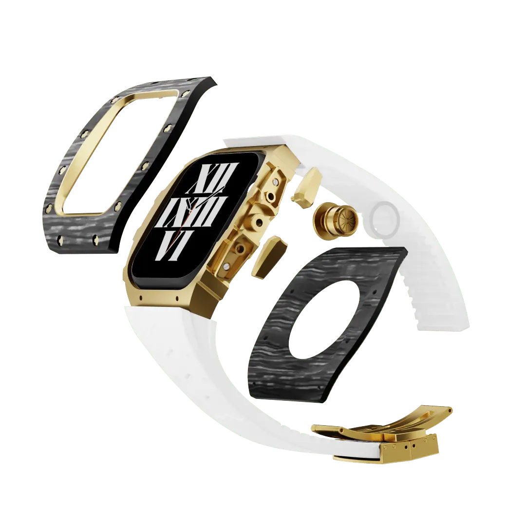 Carbon Fiber Case & Silicone Band for Apple Watch