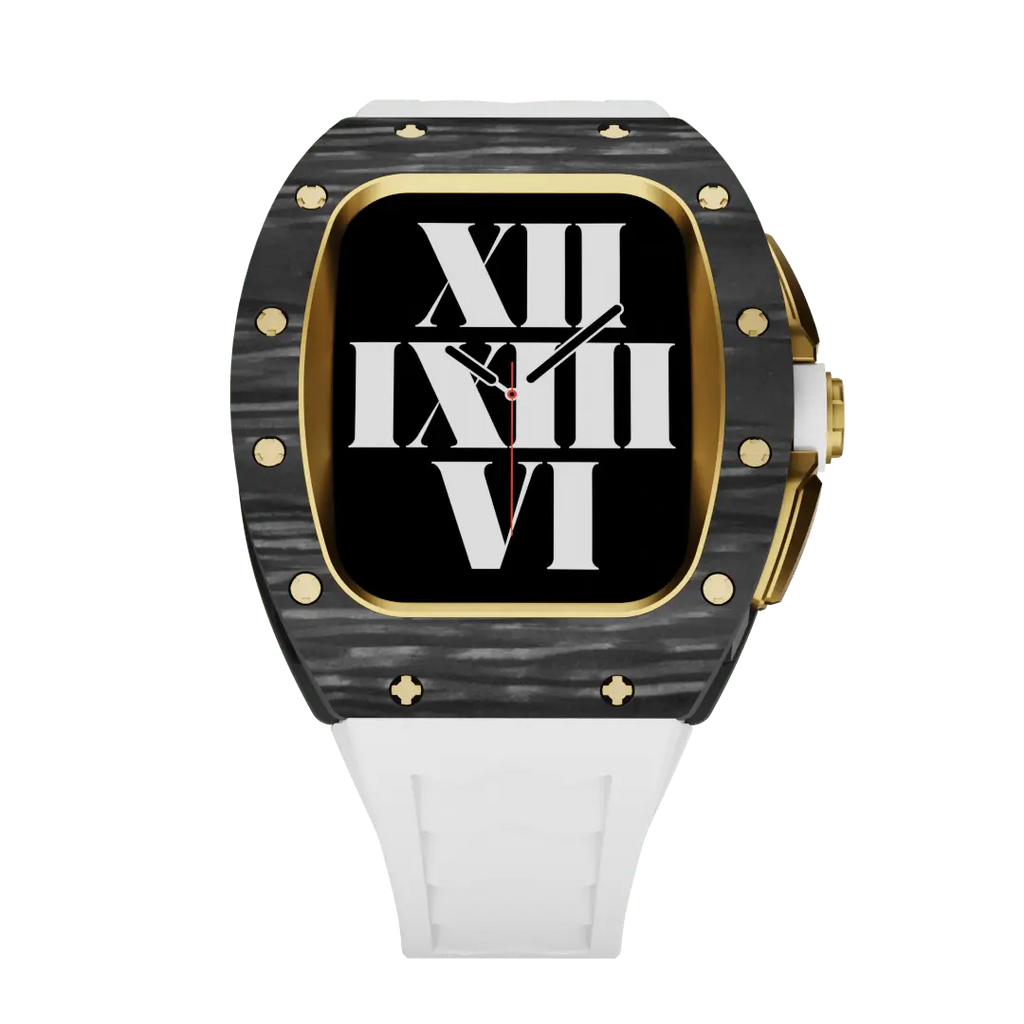 Carbon Fiber Case & Silicone Band for Apple Watch
