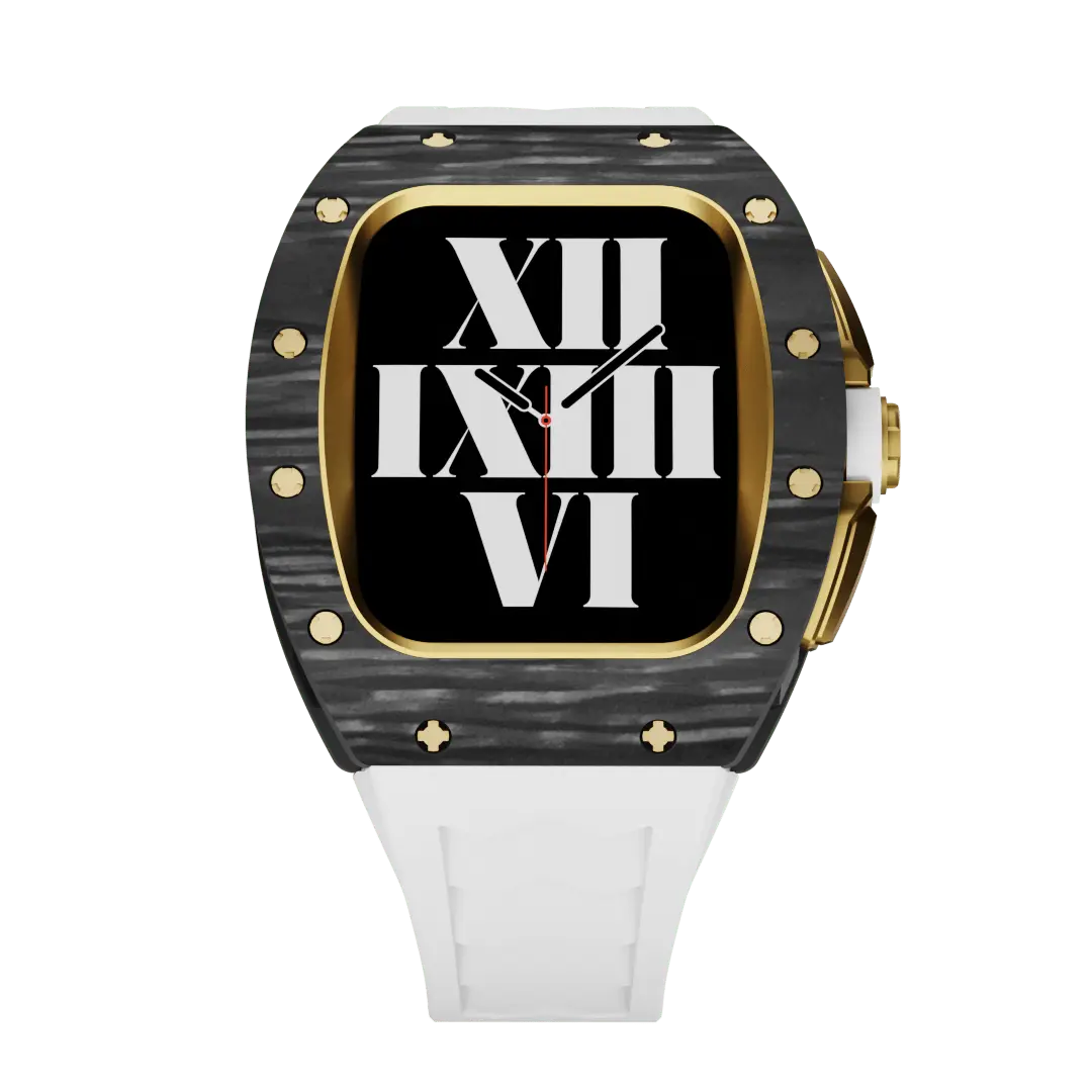 Carbon Fiber Case & Silicone Band for Apple Watch