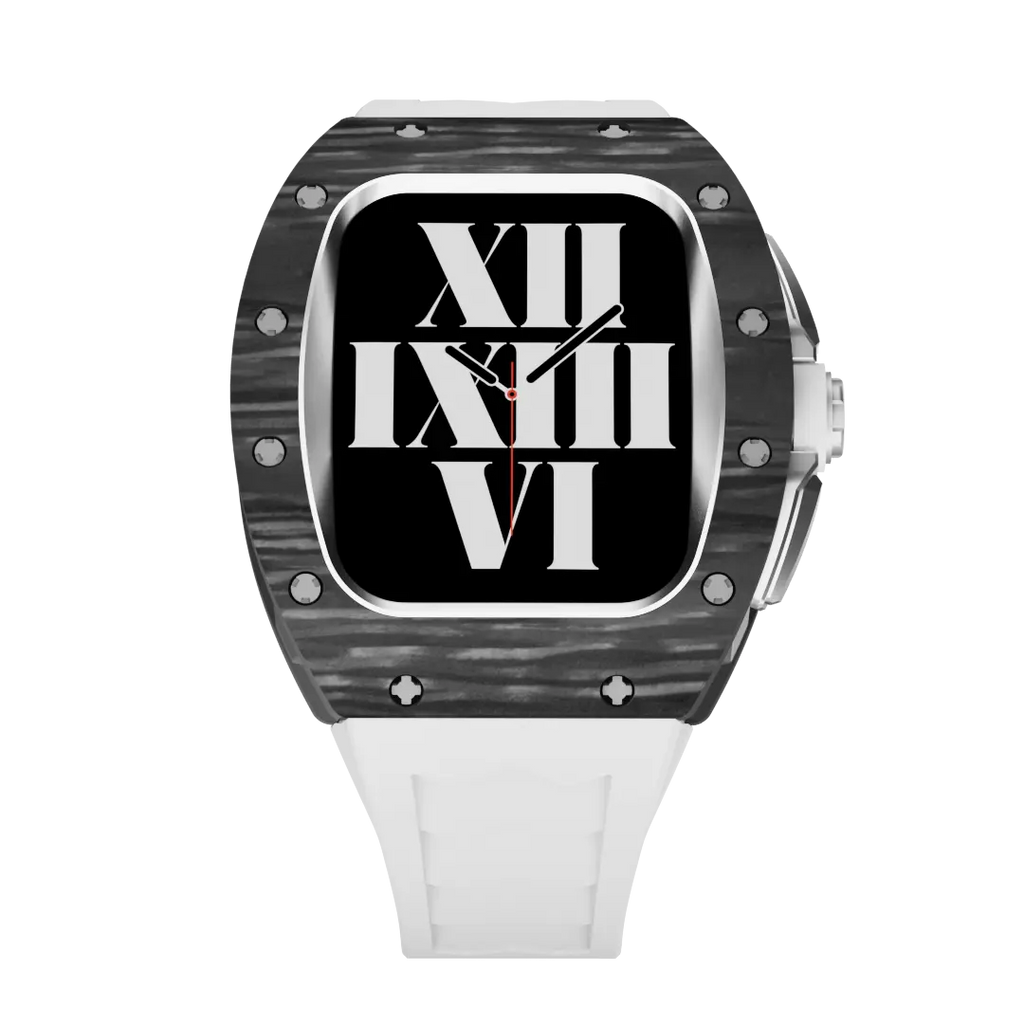 Carbon Fiber Case & Silicone Band for Apple Watch