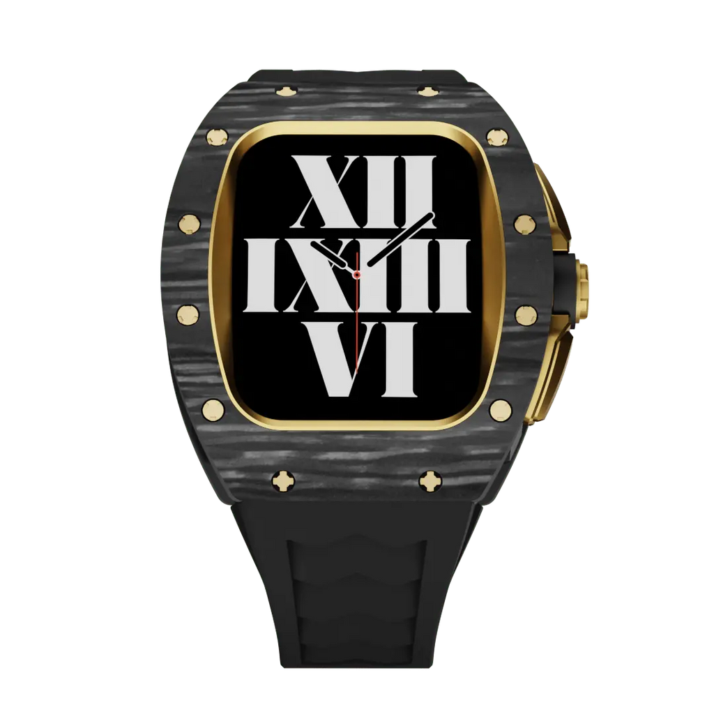 Carbon Fiber Case & Silicone Band for Apple Watch