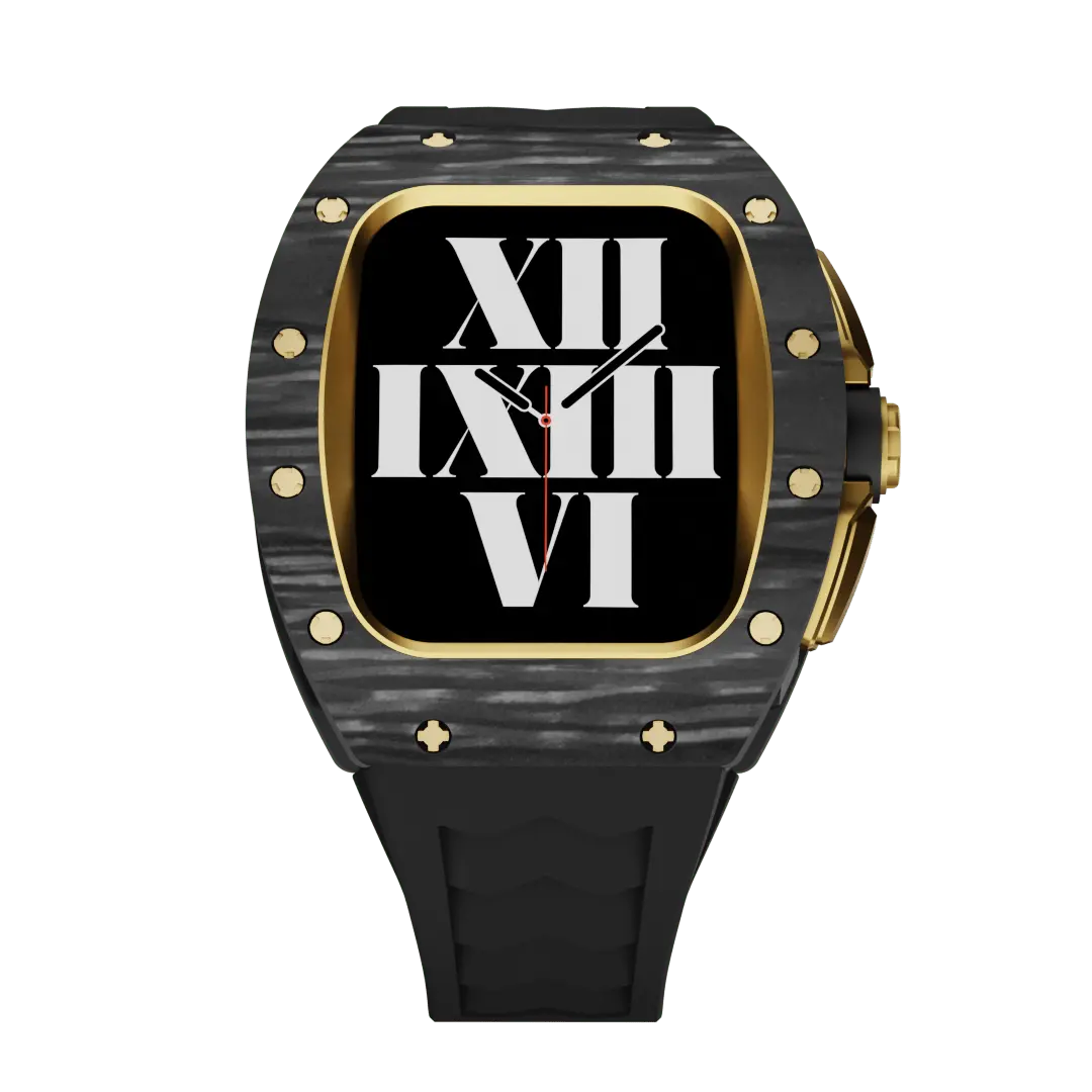 Carbon Fiber Case & Silicone Band for Apple Watch