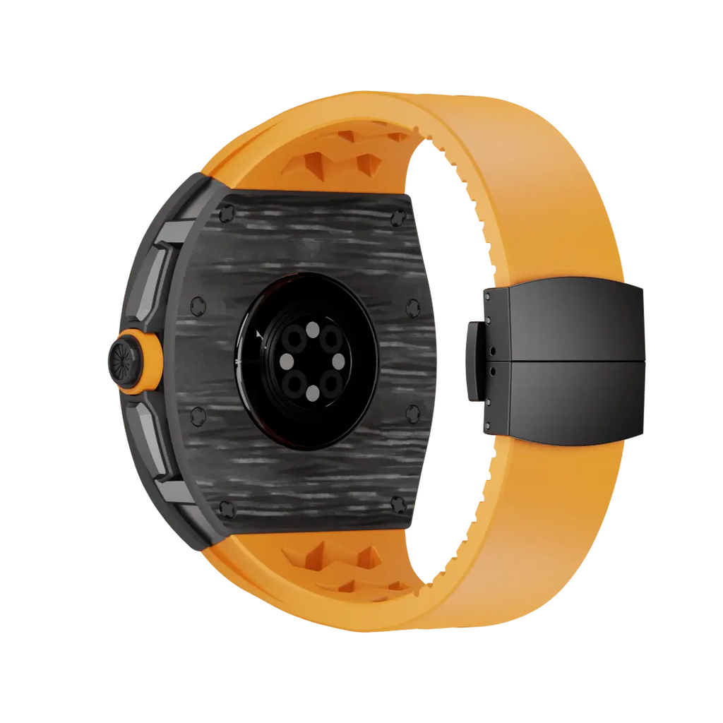 Carbon Fiber Case & Silicone Band for Apple Watch