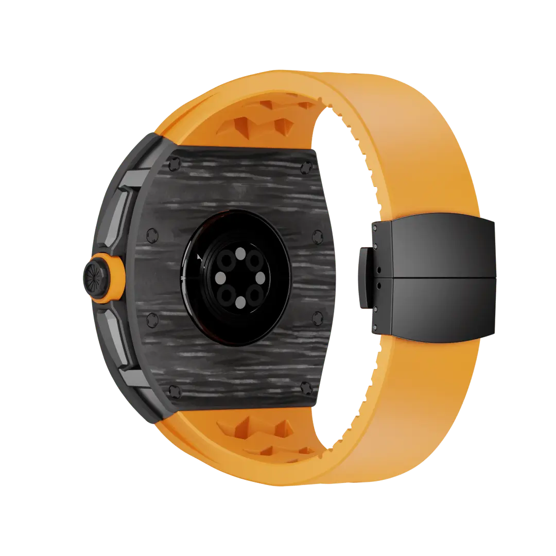 Carbon Fiber Case & Silicone Band for Apple Watch